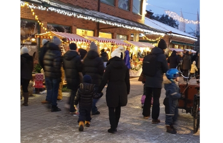 Stämningsfull julmarknad